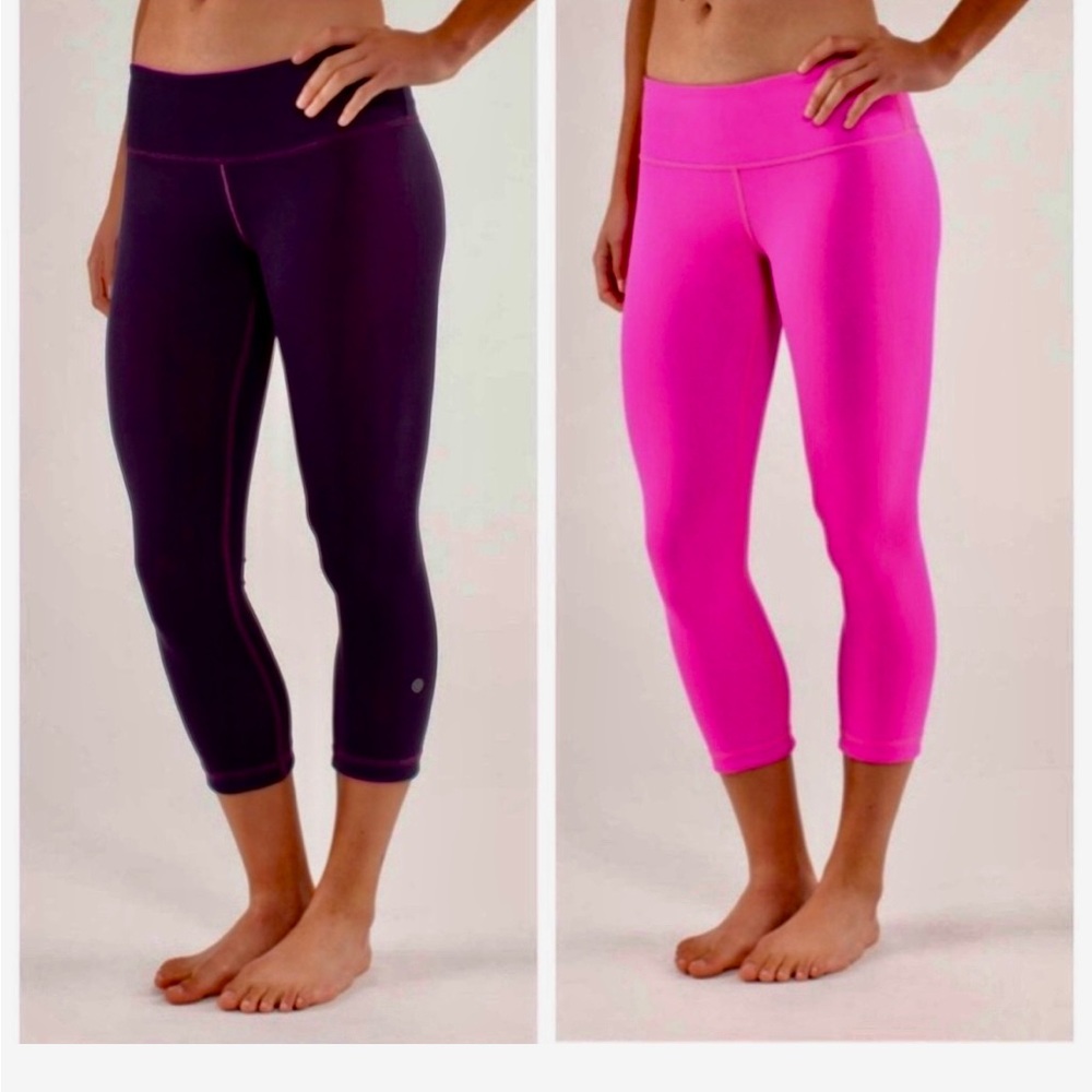 Lululemon reversible Wunder Under Cropped Leggings 2
